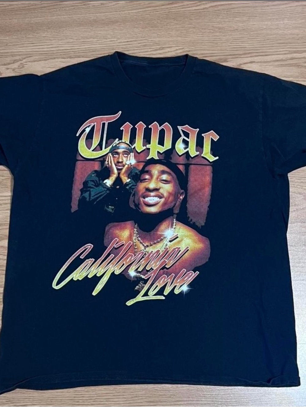 Tupac "California Love" Black Graphic Tee